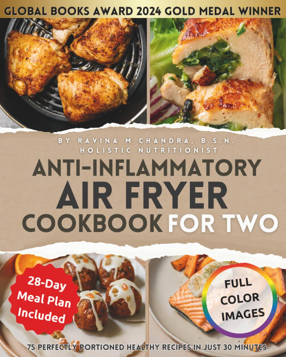 Anti-Inflammatory Air Fryer Cookbook for Two book cover